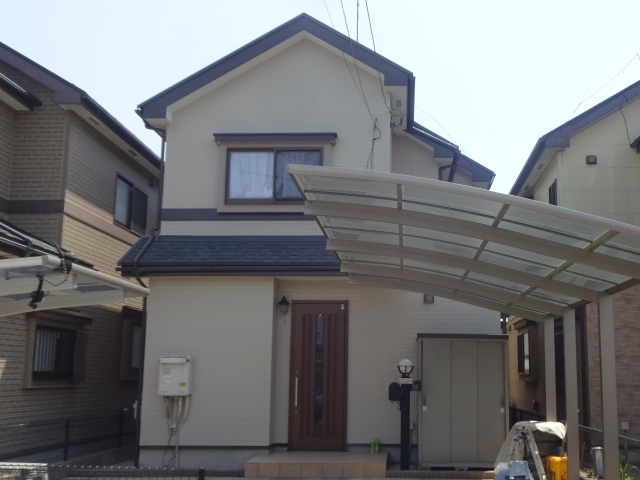 【施工実績123】外壁塗装・屋根重ね葺き：埼玉県川越市