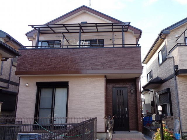 【施工実績198】外壁塗装・屋根重ね葺き：埼玉県久喜市