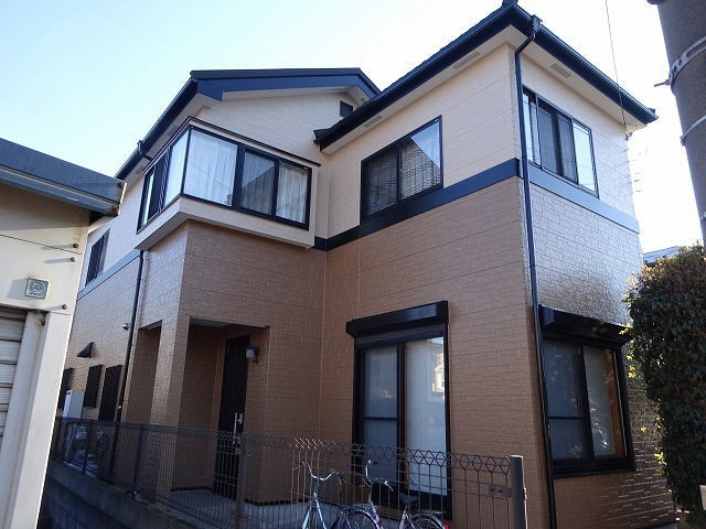 【施工実績230】外壁塗装・屋根重ね葺き：埼玉県川口市