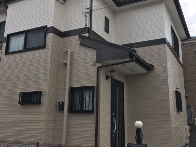 【施工実績246】外壁塗装・屋根重ね葺き：埼玉県三郷市