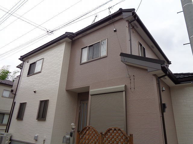 【施工実績255】外壁塗装・屋根重ね葺き：埼玉県白岡市