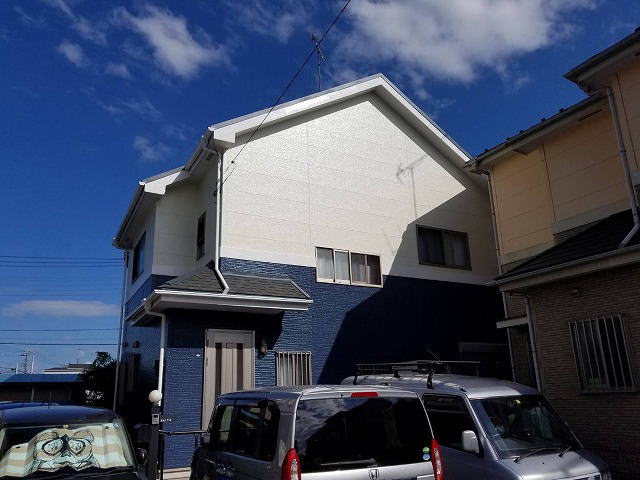 【施工実績277】外壁塗装・屋根重ね葺き：埼玉県鴻巣市