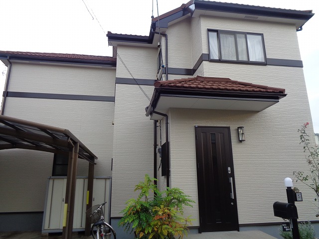 【施工実績282】外壁塗装・屋根重ね葺き：埼玉県幸手市