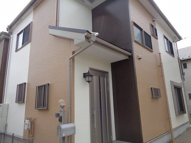 【施工実績285】外壁塗装・屋根重ね葺き：埼玉県春日部市