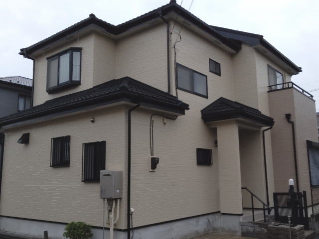 【施工実績399】外壁塗装・屋根重ね葺き：埼玉県久喜市