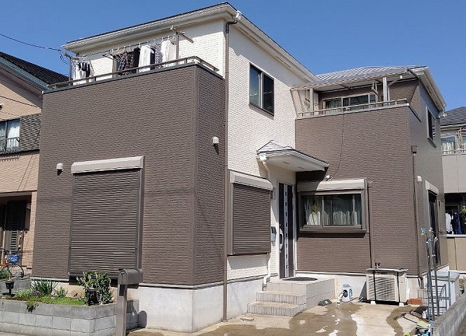 【施工実績527】外壁塗装・屋根塗装：埼玉県川口市