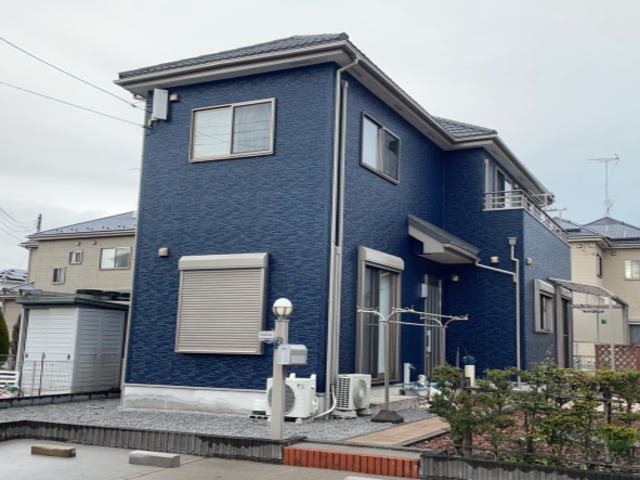 【施工実績625】外壁塗装・屋根重ね葺き：埼玉県幸手市