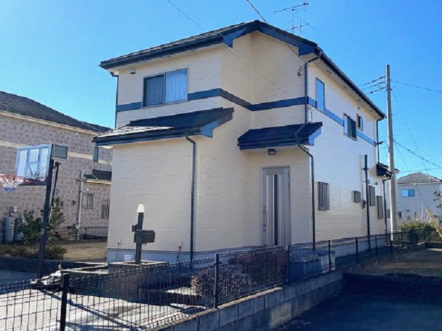 【施工実績642】外壁塗装・屋根重ね葺き：埼玉県加須市