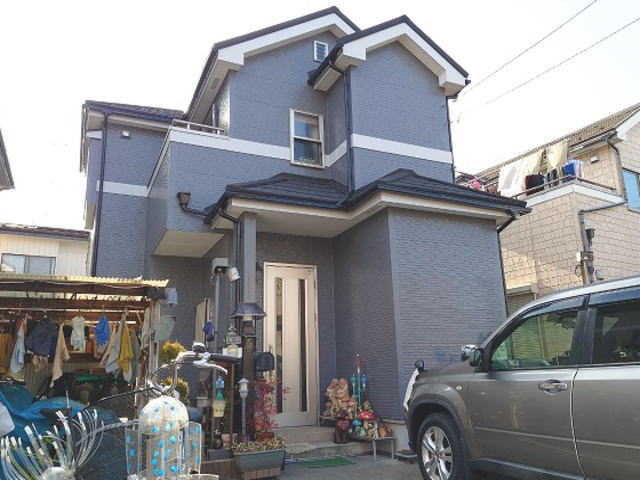 【施工実績659】外壁塗装・屋根重ね葺き：埼玉県日高市