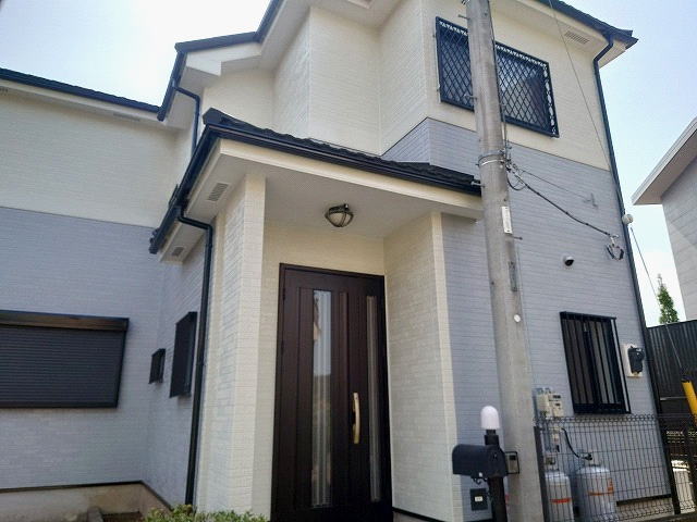 【施工実績676】外壁塗装・屋根重ね葺き：埼玉県熊谷市