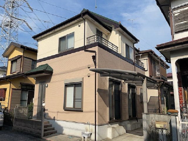 【施工実績752】外壁塗装・屋根重ね葺き：埼玉県久喜市
