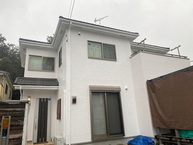 【施工実績756】外壁塗装・屋根重ね葺き：埼玉県川越市
