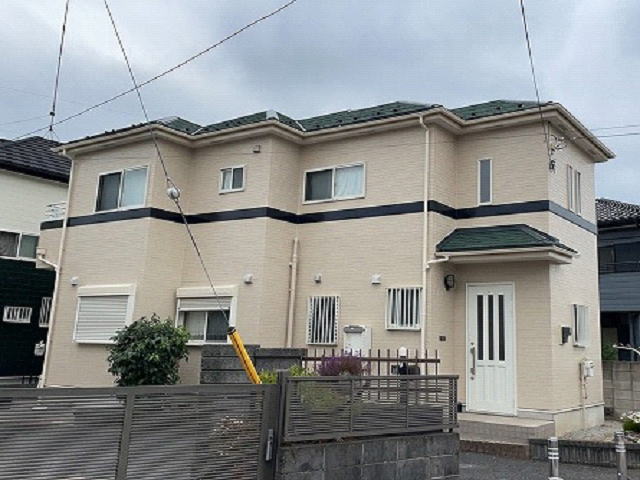 【施工実績764】外壁塗装・屋根重ね葺き：埼玉県鴻巣市