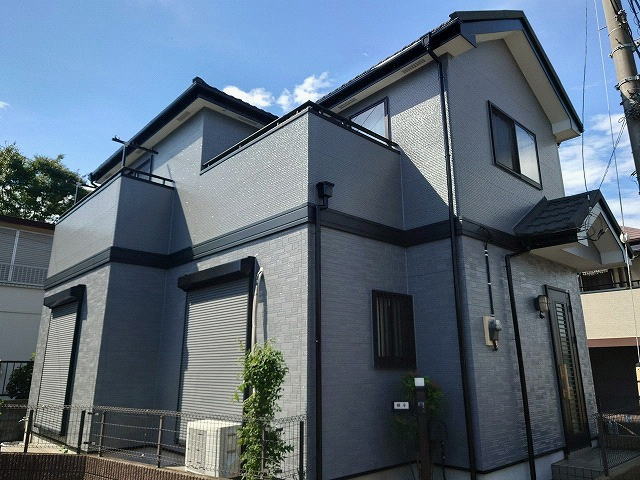 【施工実績771】外壁塗装・屋根重ね葺き：埼玉県朝霞市