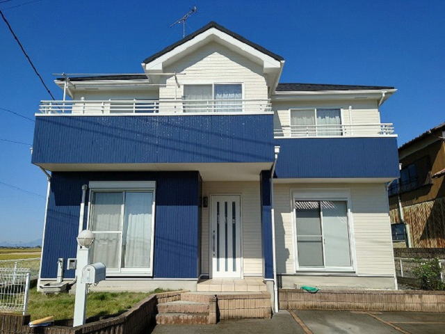 【施工実績784】外壁塗装・屋根重ね葺き：埼玉県行田市