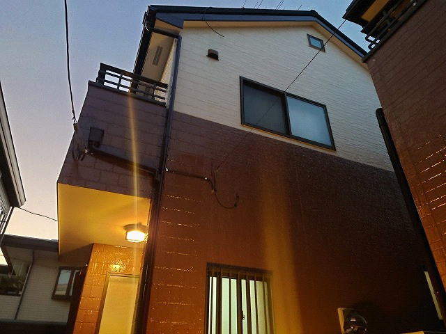【施工実績805】外壁塗装・屋根重ね葺き：埼玉県さいたま市中央区