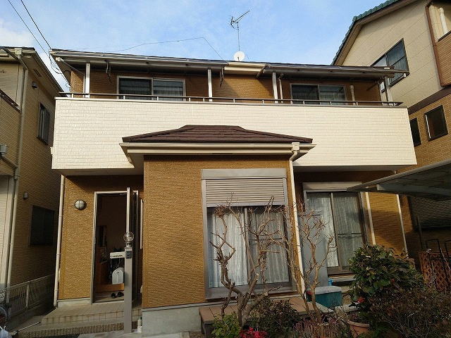 【施工実績833】外壁塗装・屋根重ね葺き：埼玉県さいたま市見沼区