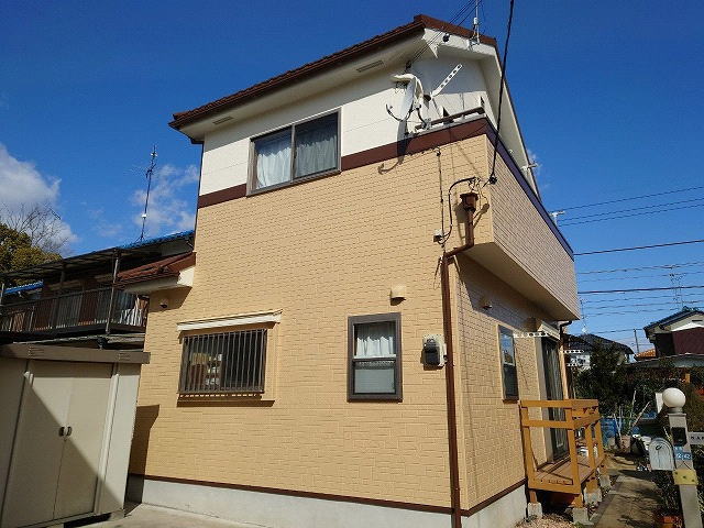 【施工実績841】外壁塗装・屋根重ね葺き：埼玉県加須市
