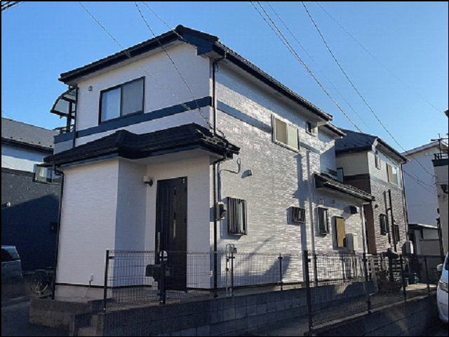 【施工実績842】外壁塗装・屋根重ね葺き：埼玉県桶川市