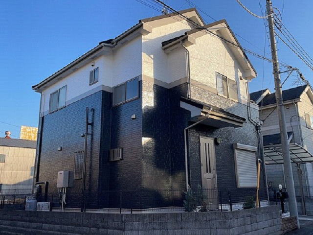 【施工実績847】外壁塗装・屋根重ね葺き：埼玉県加須市