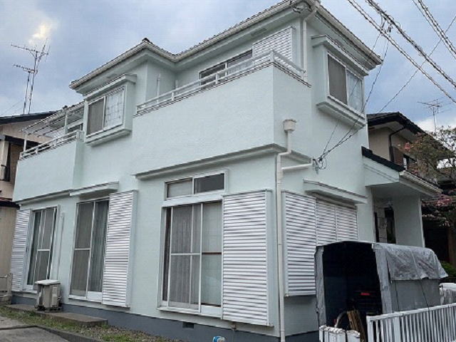 【施工実績864】外壁塗装・屋根重ね葺き：埼玉県さいたま市岩槻区