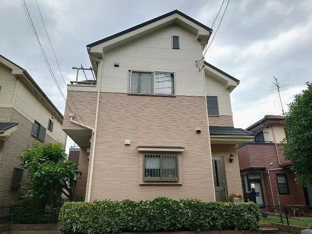 【施工実績885】外壁塗装・屋根重ね葺き：埼玉県上尾市