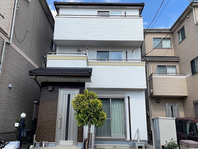 【施工実績935】外壁塗装・屋根重ね葺き：埼玉県川口市
