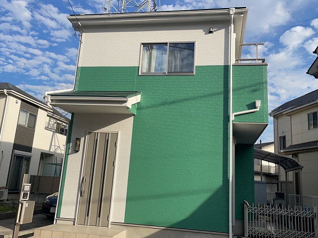 【施工実績986】外壁塗装・屋根塗装：埼玉県草加市