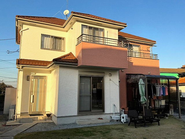 【施工実績998】外壁塗装・屋根重ね葺き：埼玉県幸手市