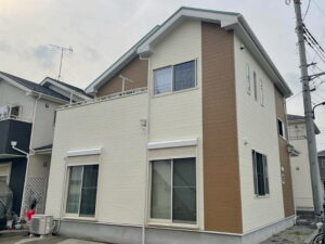 【施工実績1333】外壁塗装・屋根塗装：埼玉県草加市