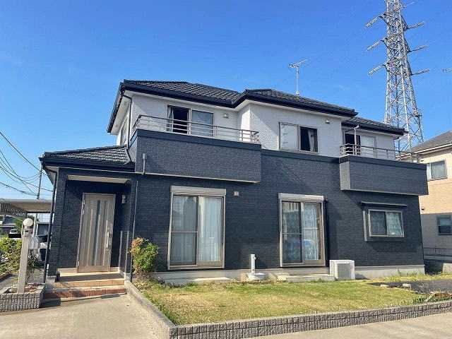 【施工実績1349】外壁塗装・屋根重ね葺き：埼玉県幸手市