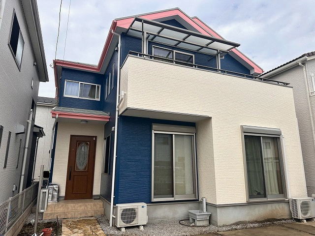 【施工実績1376】外壁塗装・屋根塗装：埼玉県上尾市
