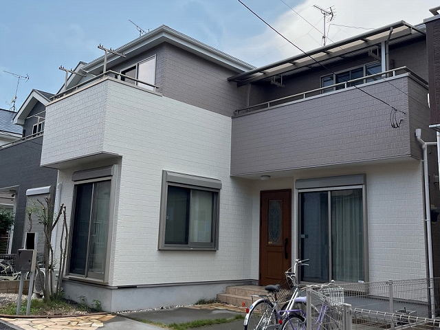 【施工実績1435】外壁塗装・屋根塗装：埼玉県春日部市