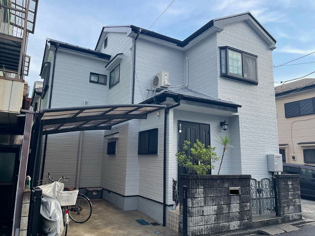 【施工実績1447】外壁塗装・屋根塗装：埼玉県蕨市