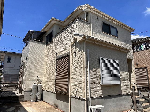 【施工実績1450】外壁塗装・屋根塗装：埼玉県三郷市