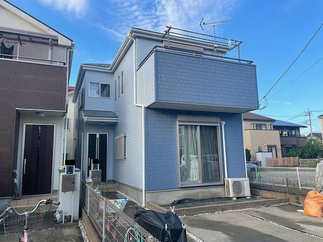 【施工実績1495】外壁塗装・屋根塗装:埼玉県鶴ヶ島市