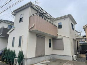 【施工実績1595】外壁塗装・屋根塗装：埼玉県上尾市