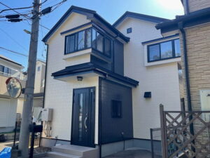 【施工実績1610】外壁塗装・屋根重ね葺き：埼玉県川口市