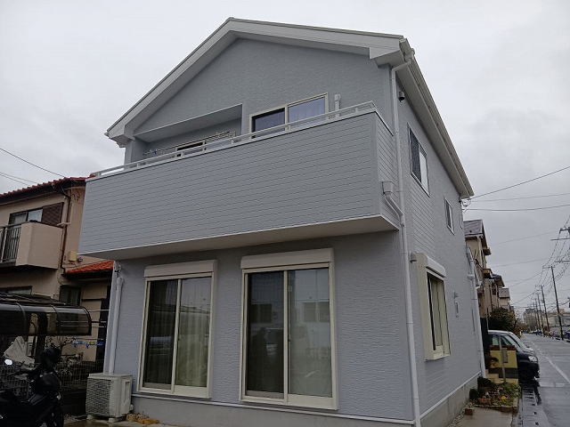 【施工実績1633】外壁塗装・屋根塗装：埼玉県草加市