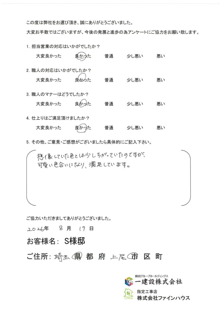 【お客様の声】826