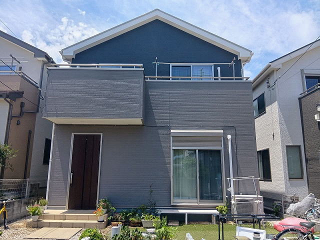 【施工実績1763】外壁塗装・屋根塗装：埼玉県鶴ヶ島市